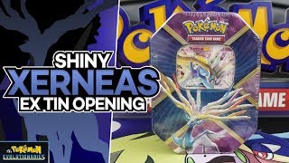 Shiny Xerneas EX Pokemon Tin Opening!