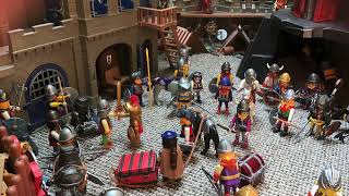 the big battle (knights against the dwarves) stopmotion playmobil