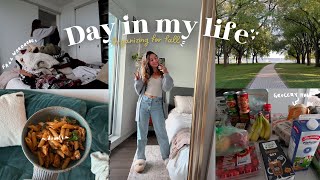 VLOG: Organizing my closet for Fall, Grocery Haul, Being Productive!