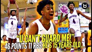 AMERICA WE HAVE A PROBLEM! 15 Y/O Jalen Green SPAZZES OUT w/ 46 POINTS Against TOUGH Cali Team!
