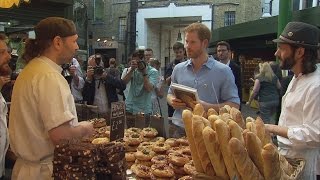 Prince Harry visits reopened Borough Market