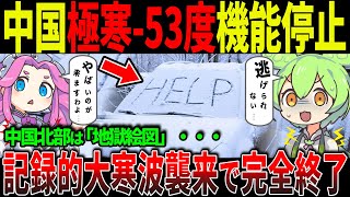 中国が“凍結都市”へ…極寒マイナス53度でインフラ崩壊、生々しい悲劇の現場とは！？【ずんだもん＆ゆっくり解説】