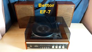 Tocadiscos Bettor EF-7 cambiadiscos DUAL 1214 Giradiscos Tornamesa vintage