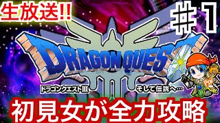 【DQ３】【生放送】初見女が神ゲーを全力攻略！【ドラゴンクエスト３】【ドラクエ３】