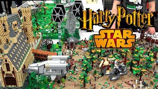 Huge LEGO Star Wars vs Harry Potter Battle! The Empire Invades Hogwarts