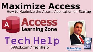 Maximize the Microsoft Access Application Window