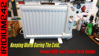 Power Loss? Keep Warm! Newair AH-400 400 watt Under Desk Heater