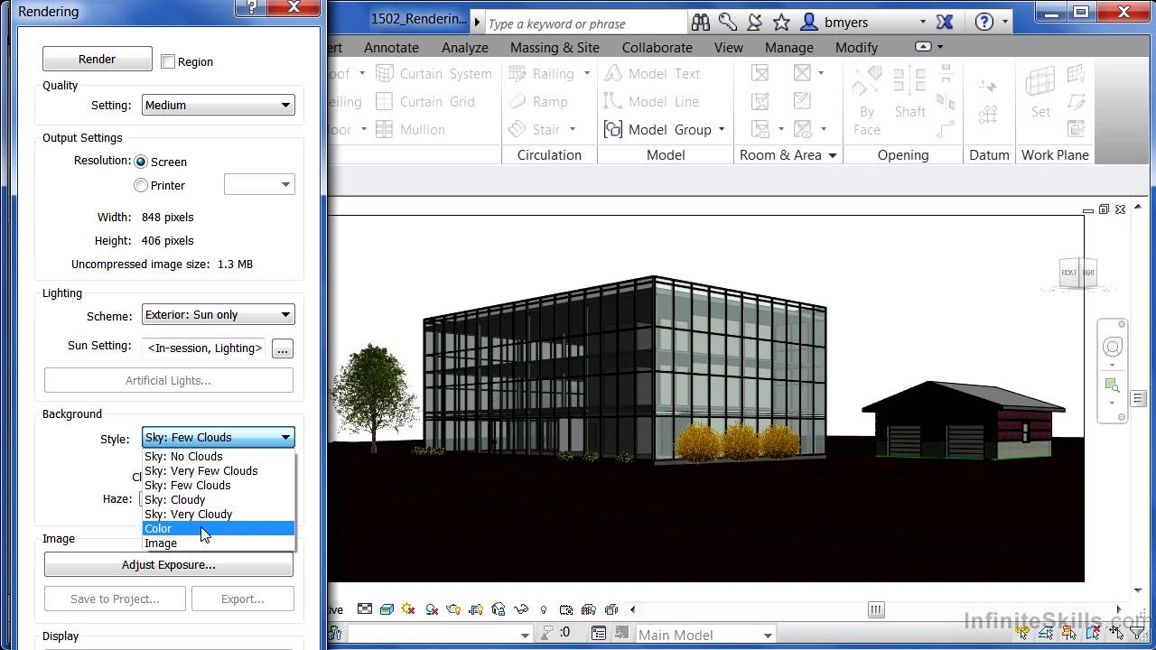Rendering In Revit Youtube