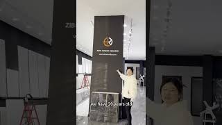 Welcome to our showroom and factory.👏👏👏#porcelaintiles  #ceramictiles  #factory  #tiledesign  #zibo