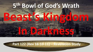 Why is the Kingdom of the Beast in Darkness?  - 5th Bowl of the Wrath of God