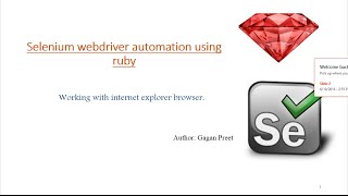 6. How to run selenium webdriver ruby script in internet explorer browser.