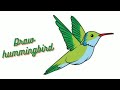 #how to draw hummingbird#drawing tutorial#art hub for kids