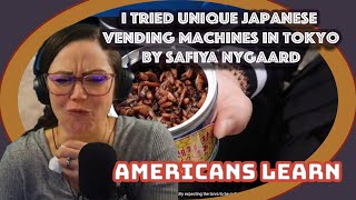 I Tried Unique Japanese Vending Machines in Tokyo By Safiya Nygaard | Americans React