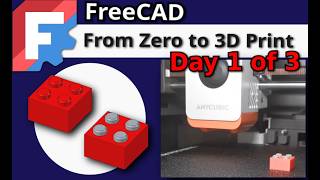 Beginners FreeCAD 1.1 for 3D Printing | DAY 1 | From Zero To 3D Print in 3 Days!