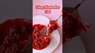 Marshmallow Cherry CAKE 🍒 #cake #cherrycake #dessert #marshmallow #recipe #delic