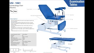 UNITED Electric Gynae Examination Table (USI - 1061)