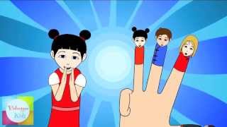 Finger Family (Chinese Family) Nursery Rhymes | Cartoon Animation Songs For Children