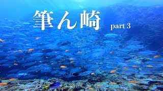 水中映像 🐟 粟国島ダイビングの海 🤿 筆ん崎 part3 🐡 時に激流になりなかなかハードな海ダイビングポイント🦈🐋 粟国島の最先端にあり海抜約85メートルの絶壁があり1~4の根があるポイント🐟🐠