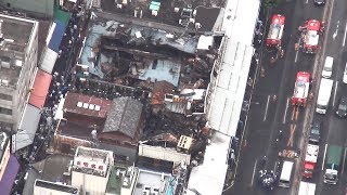 築地場外の火災から一夜明け、商売道具は絶望的…「建て直しは難しい」