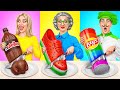 Reto De Cocina Yo vs Abuela | Batalla Épica De Comida de Super Hyper DO