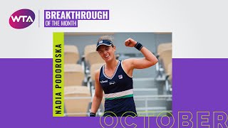 Nadia Podoroska | Breakthrough Player of the Month | October 2020