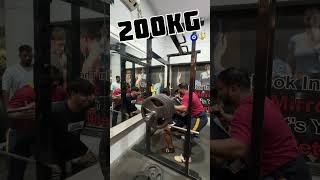 “200kg squats PR- proof that hard work pays off”🧿🔱🦍#gym #powerlifting #squats