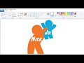 How to draw a variant Nick Jr. logo using MS Paint | How to draw on your computer