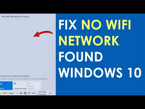 Сети Wi-Fi не найдены Windows 10