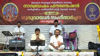 Suresh Pisharody  PRAYING @ 35TH  GURUVAYOOR SANGEETHARCHANA BY : NAADABRAHMAM FOUNDATION