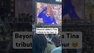 Beyoncé tributing Tina Turner on her Renaissance Tour #beyoncé #tinaturner #riverdeepmountainhigh
