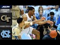 Georgia Tech vs. North Carolina Condensed Game | 2019-20 ACC Men's Basketball