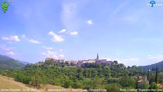 Buzet, Goričica, Pogled na Stari Grad 26-08-2017 Day HD TimeLapse