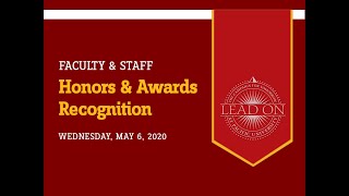 2020 Pacific University Faculty & Staff Awards