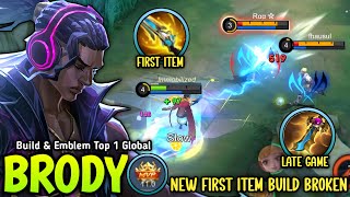 BRODY NEW FIRST ITEM MALEFIC GUN IS THE NEW META FOR GOLD LANE WTF 1 SHOT - BUILD TOP 1 GLOBAL BRODY