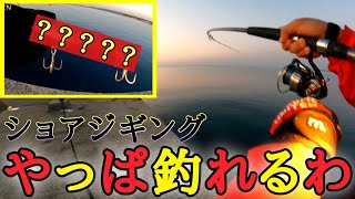 【超絶簡単】堤防で未だに坊主知らず！！青物が見れば勝手に喰ってくる！素人様にオススメ最強ルアーはこれだ！！ショアジギングの釣行には必要不可欠！！