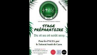 Stage Préparatoire 2019 - Tutorat santé de Caen