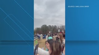 Students walk out of class to protest Border Patrol operations in North Carolina