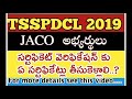 tsspdcl jacocertificateverification tsspdcl 2019 required certificates for o the post of jaco