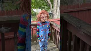 CHUCKY DOLL AT MY DOOR!! #chucky #shorts #chuckydoll