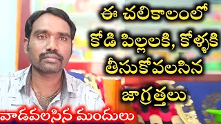 చలికాలంలో కోడి పిల్లలకి తీసుకోవలసిన జాగ్రత్తలు||చలికాలంలో కోళ్ళకి ఎలాంటి మందులు వాడాలి