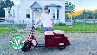 V55R Garage - 1947 Cushman Scooter 50 Series