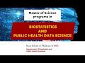 Master's programs in Biostatistics and Public Health Data Science at Keck School of Medicine of USC