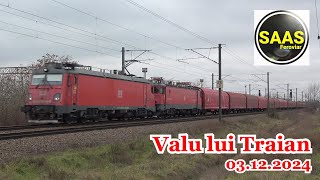 Trafic feroviar / Rail traffic - Valu lui Traian 🇷🇴 - 03.12.2024