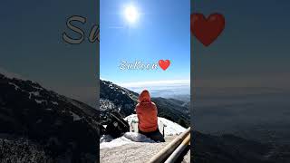 Triund Trek in January 2023 | Snow Trek | Mcleodganj Himachal Pradesh #shorts #youtubeshorts #trek