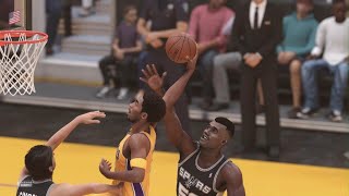 NBA 2K23 Kobe Bryant & Shaq LA Lakers vs Tim Duncan & David Robinson San Antonio Spurs PS5 Gameplay