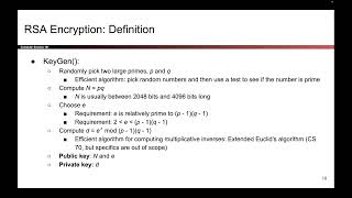 [Cryptography6, Video 5] RSA Encryption