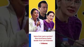 ‘More than just a symbol’: Risa Hontiveros better leader than Leni Robredo – Trillanes