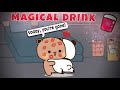 Bubu used a MAGICAL LOVE DRINK🍷 to get Love from Dudu 🙈❤️ |Peach Goma| |Animation| |Bubuanddudu|