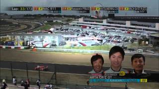 SuperGT 2013  Round 5  Suzuka  Race [Part 1/2]