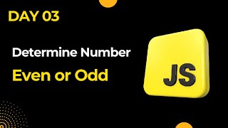 Basic JavaScript Challenge Day 3 | Even or Odd